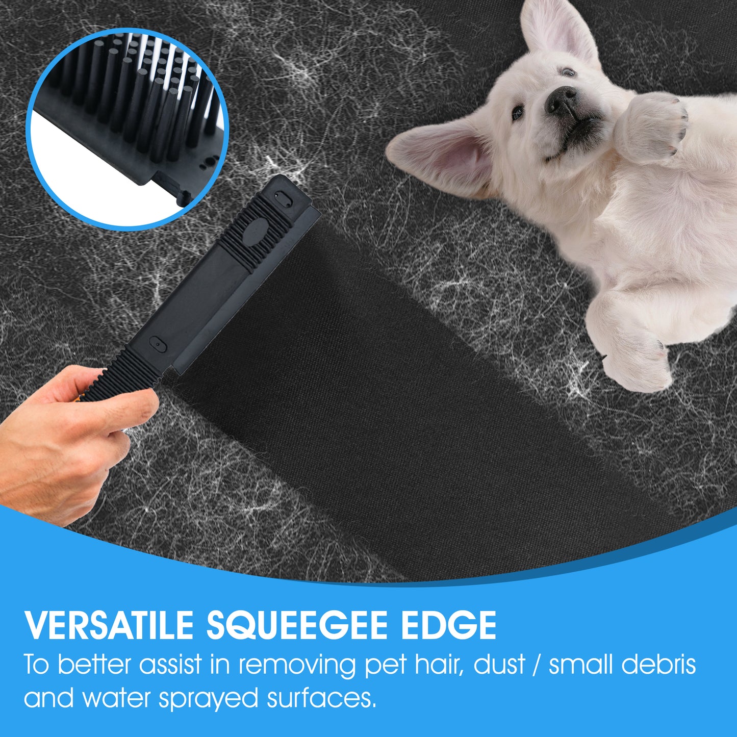 Rubber Pet Hair Remover Brush