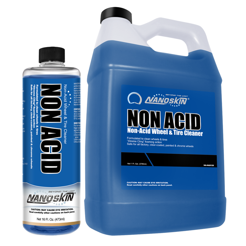 NON ACID Non-Acid Wheel & Tire Cleaner 4:1 – NANOSKIN Car Care Products