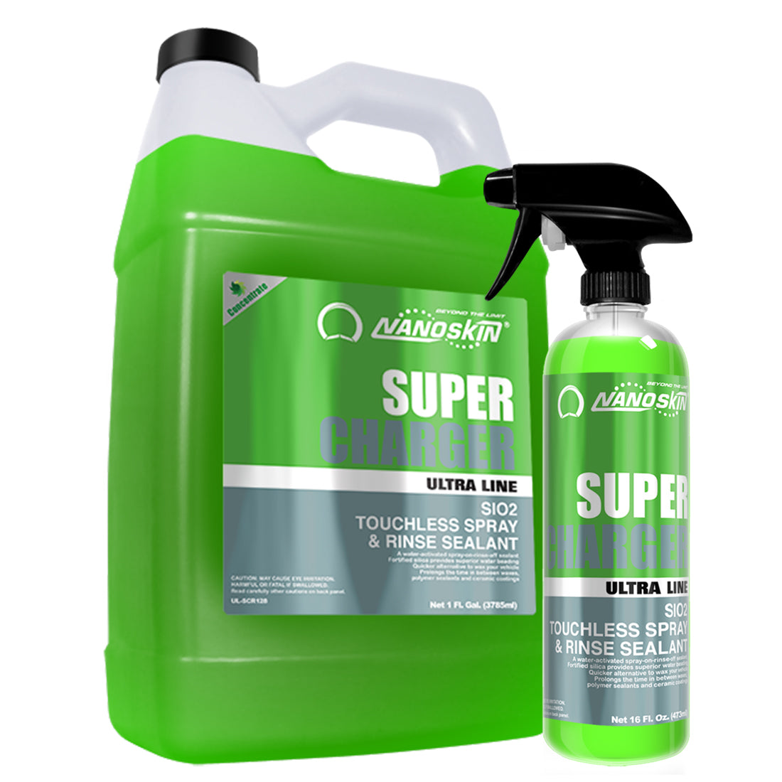 SUPER-CHARGER SiO2 Touchless Spray & Rinse Sealant RTU / 100:1