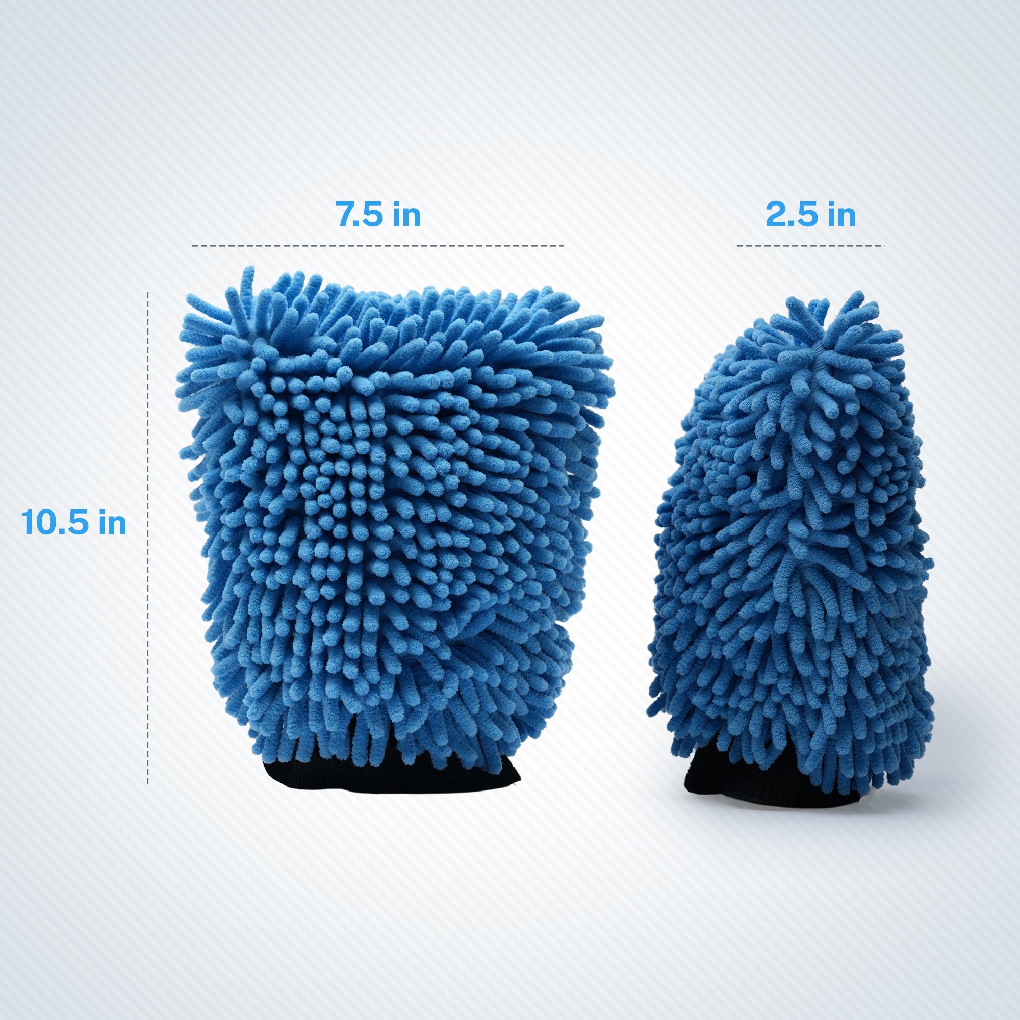2-Pack Ultra-Soft Microfiber Chenille Wash Mitts – NANOSKIN Car
