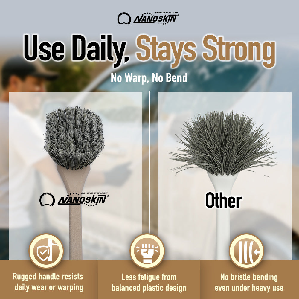 Professional 20 Inch Angled Brush with Salt & Pepper Polystyrene Bristles