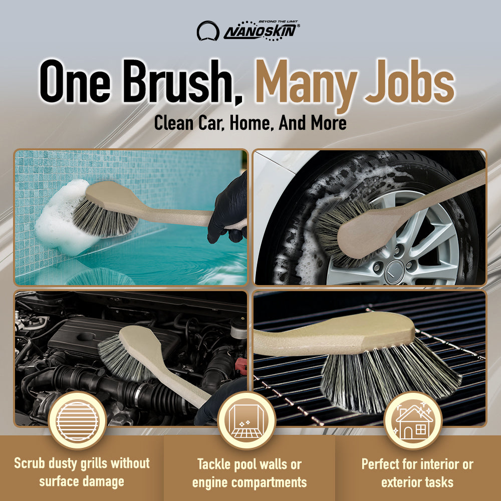 Professional 20 Inch Angled Brush with Salt & Pepper Polystyrene Bristles