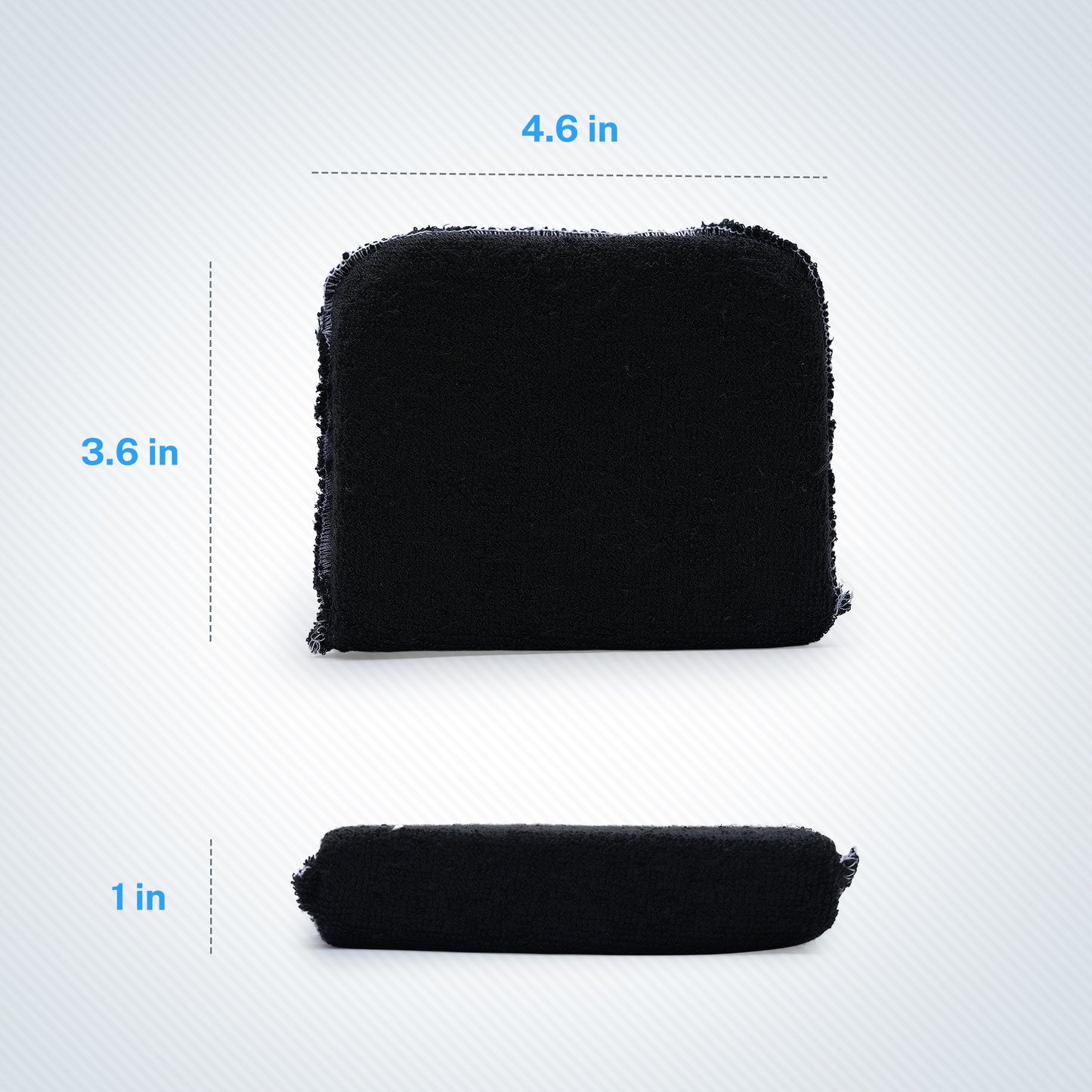 SM Arnold Black Terry Wax & Polish Applicator 4.5" x 3.5" x 1"