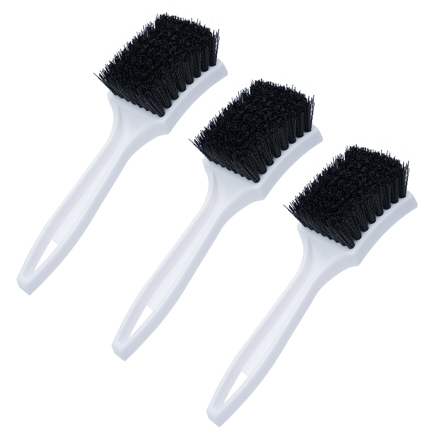 8.5" Carpet & Floormat Black Nylon Scrub Brush (3 Pack)