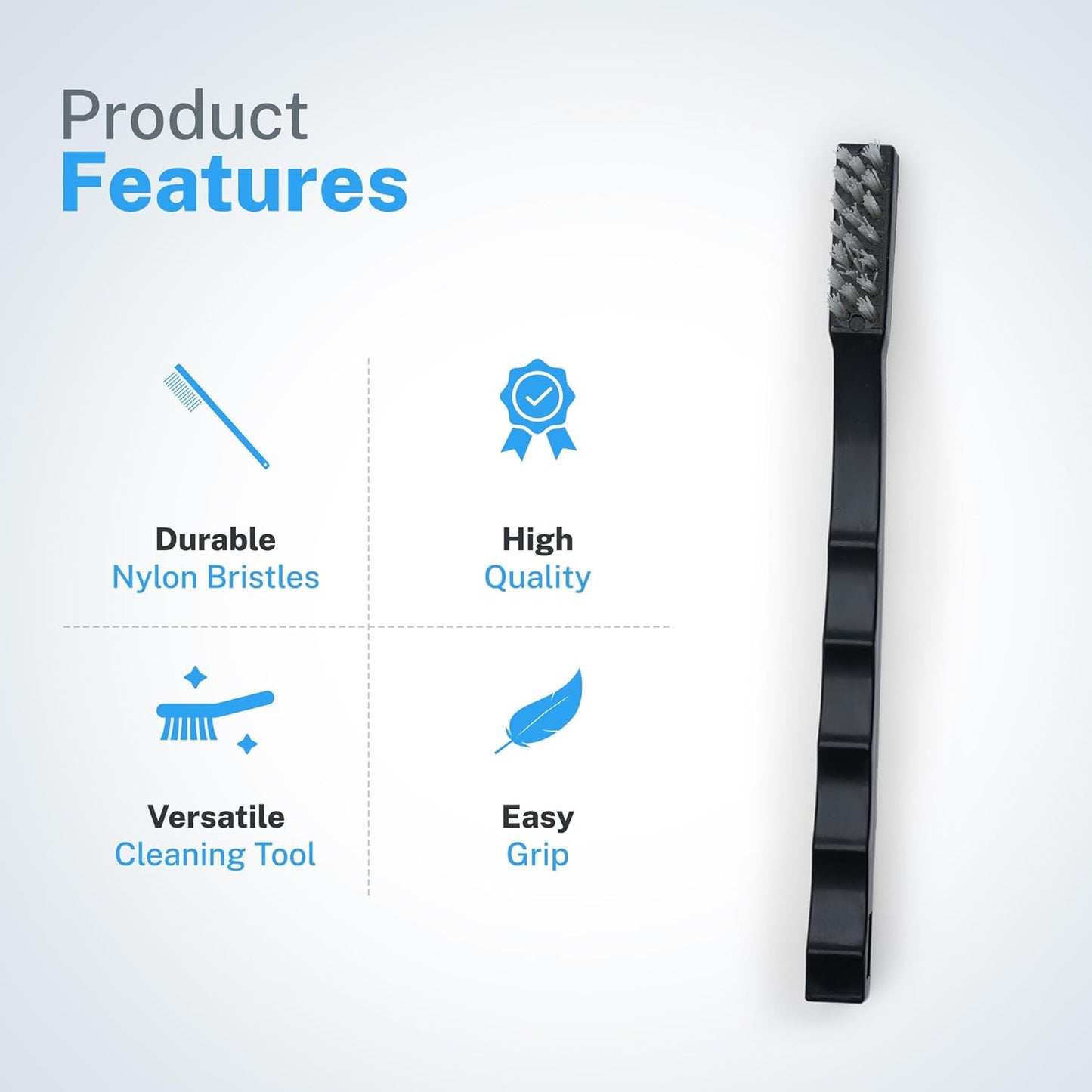 6-Pack Toothbrush Style Brushes - Professional Detailing Brush Set