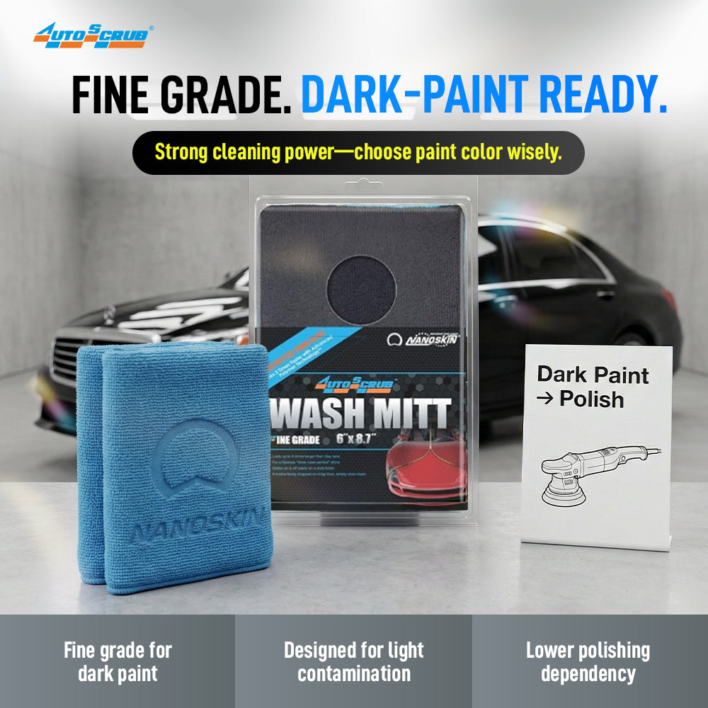 NANOSKIN AUTOSCRUB Wash Mitt 6" x 8.7" Fine Grade