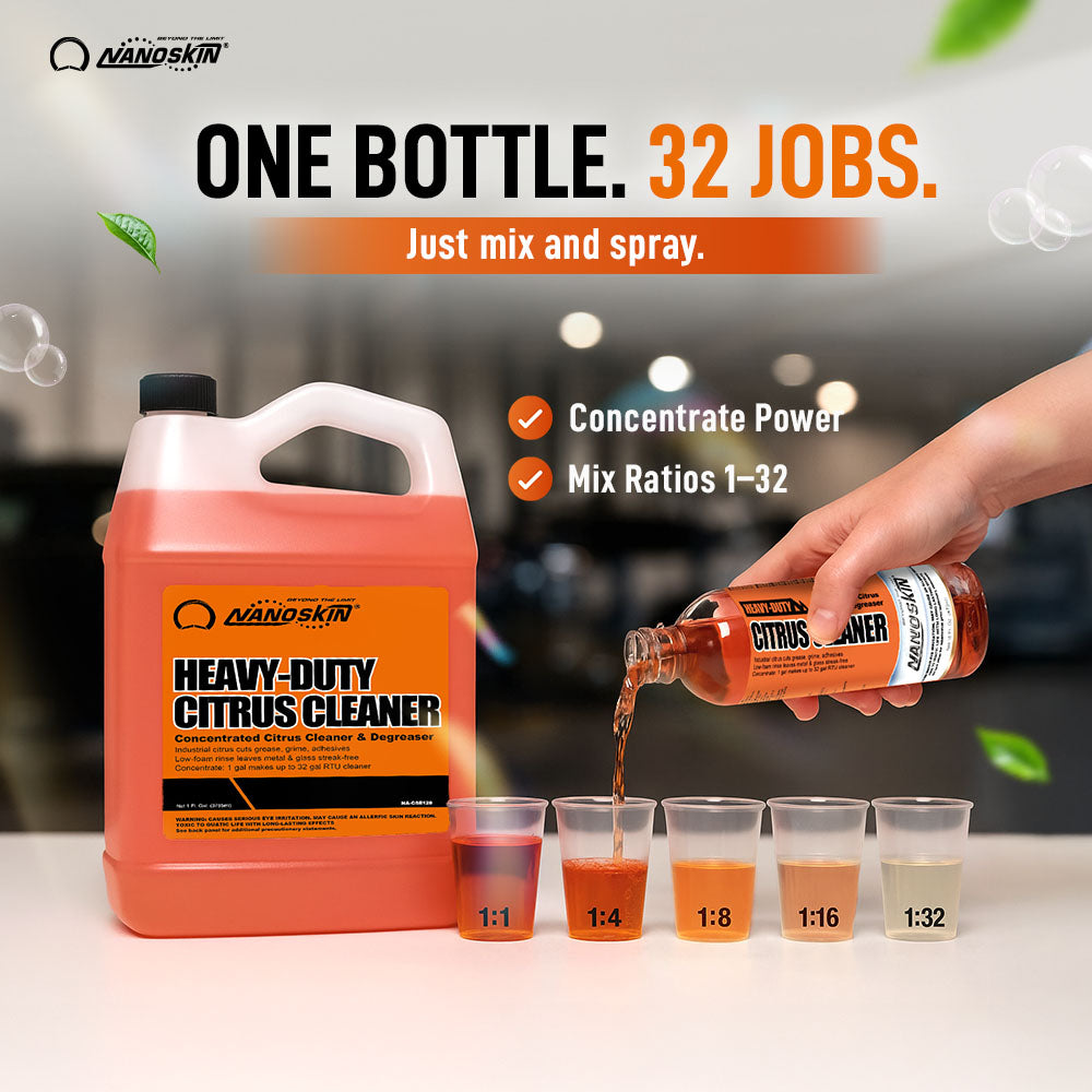 Heavy Duty Citrus Cleaner & Degreaser Concentrate, Dilutes up to 1:32