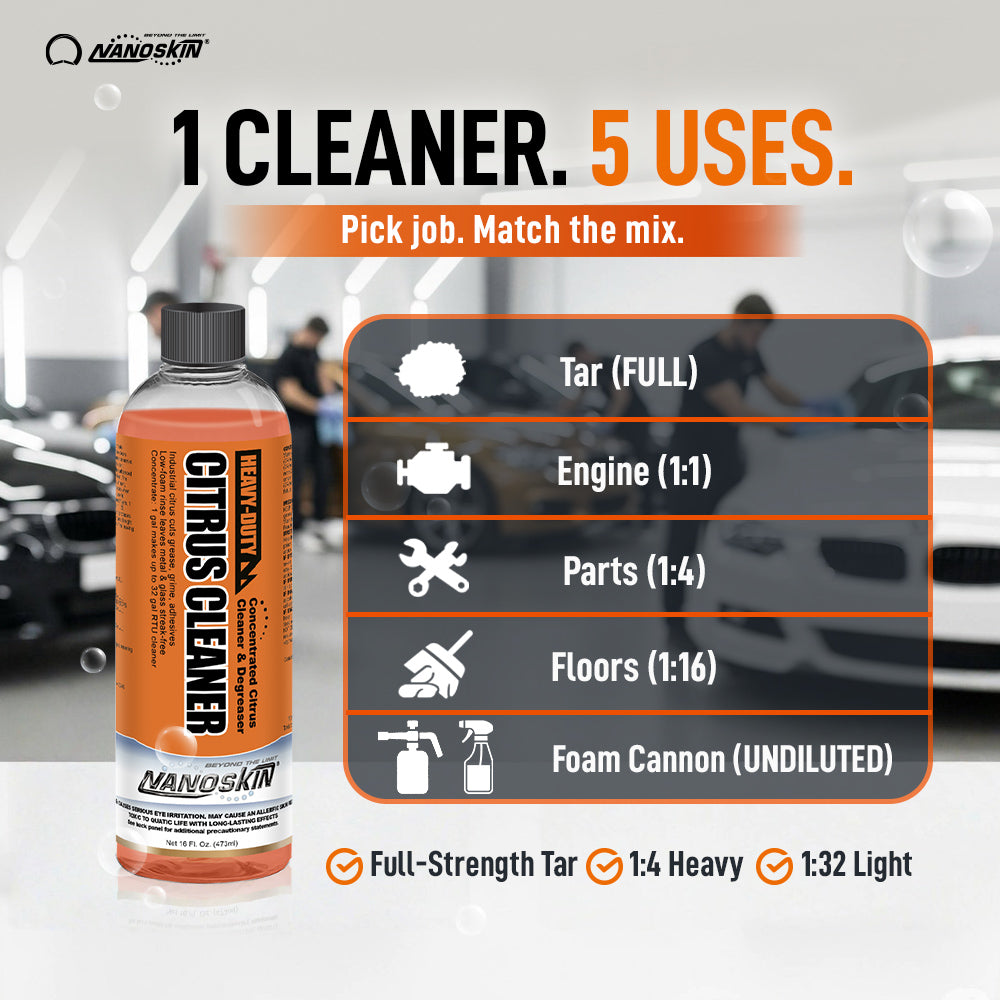 Heavy Duty Citrus Cleaner & Degreaser Concentrate, Dilutes up to 1:32