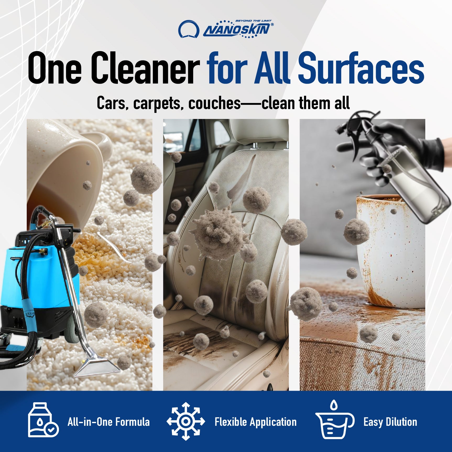 ナノケア EXTRACTOR SHAMPOO Low Foaming Carpet Cleaner – NANOSKIN Car Care
