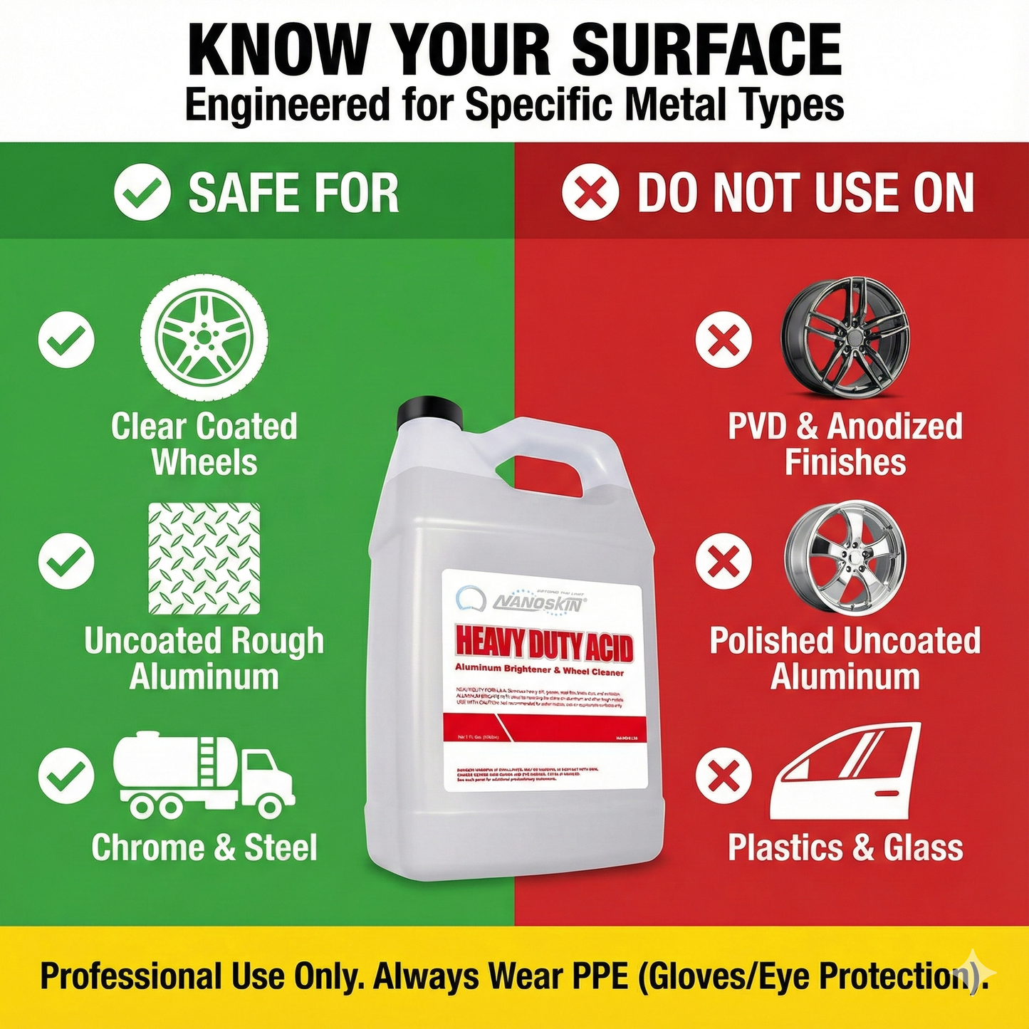 Heavy Duty Acid Aluminum Brightener & Wheel Cleaner