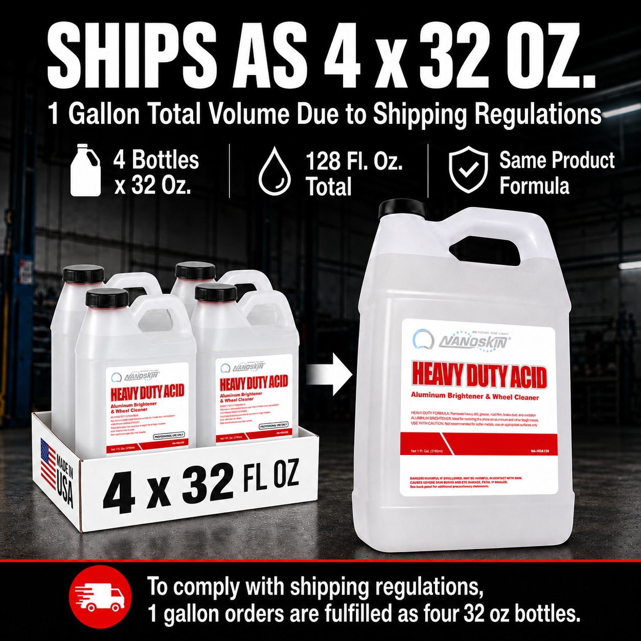 Heavy Duty Acid Aluminum Brightener & Wheel Cleaner