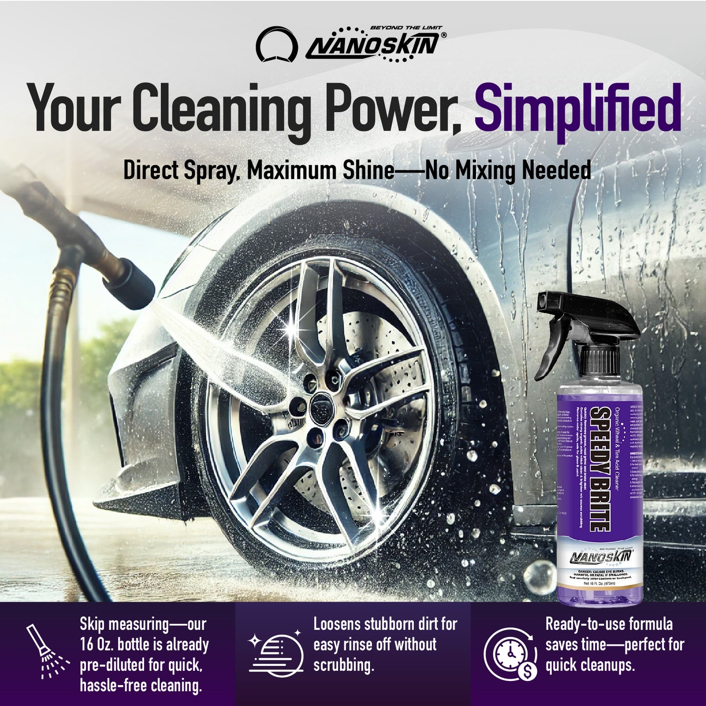 SPEEDY BRITE Professional Wheel & Tire Acid Cleaner