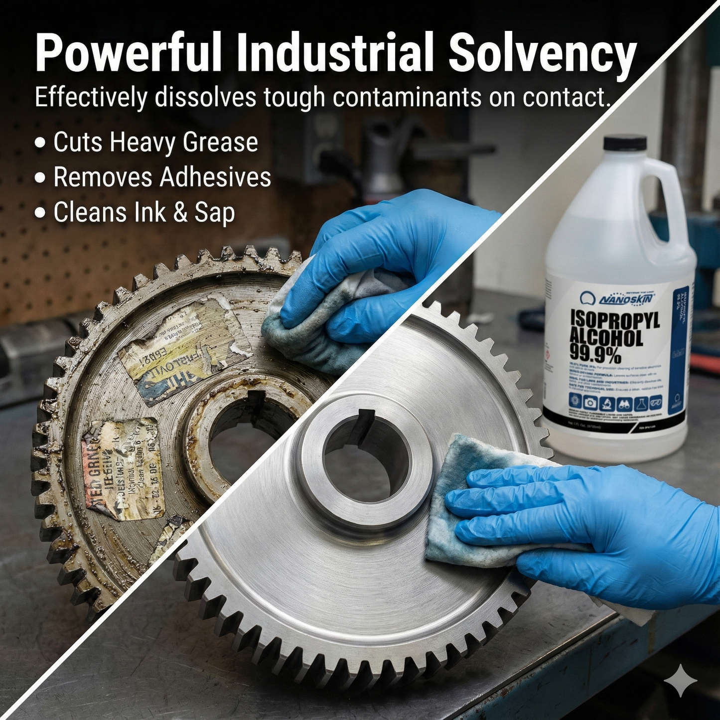 99.9% Isopropyl Alcohol High-Purity IPA 5 Gallon