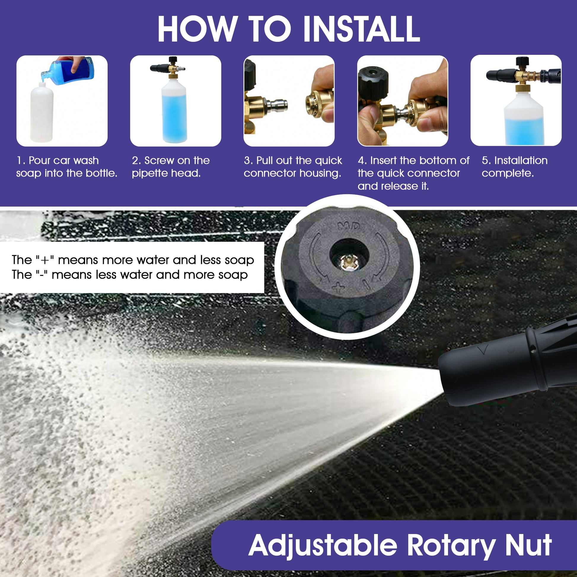 garden sprayer foam gun Speedy Super FOAMER Foam Cannon Soap Sprayer – NANOSKIN Car Care Products