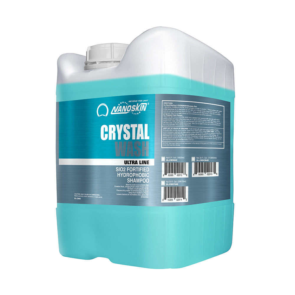 CRYSTAL WASH SiO2 Fortified Hydrophobic Shampoo 200:1 ~ 400:1