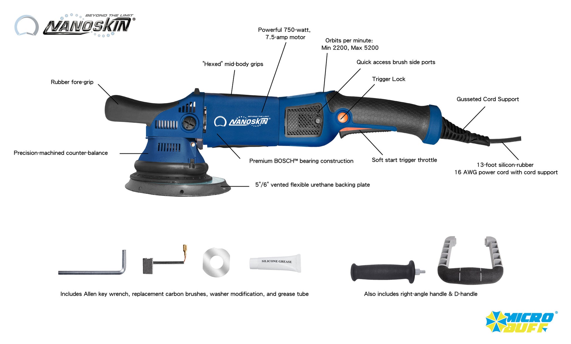 BLACK+DECKER 6 in. Electric Corded Random Orbit Waxer/Polisher