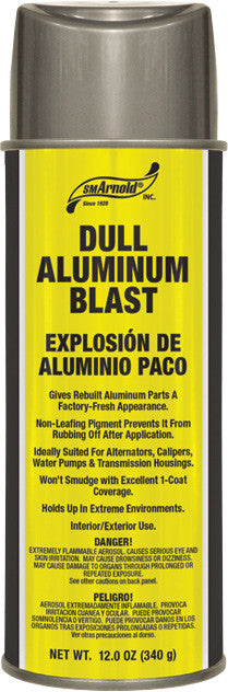 SM Arnold AEROSOL 12 OZ DULL ALUMINUM BLAST