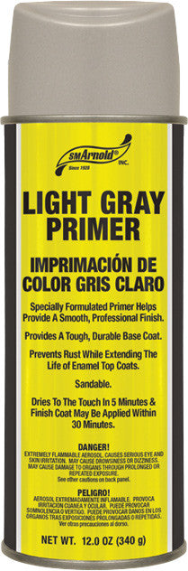 SM Arnold AEROSOL 12 OZ PRIMER LIGHT GRAY