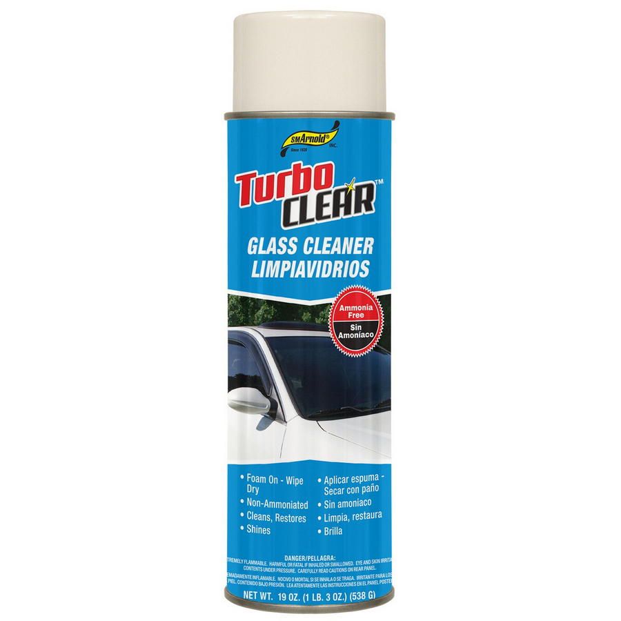 SM Arnold AEROSOL 19 OZ TURBO CLEAR AMMONIA FREE GLASS CLEANER