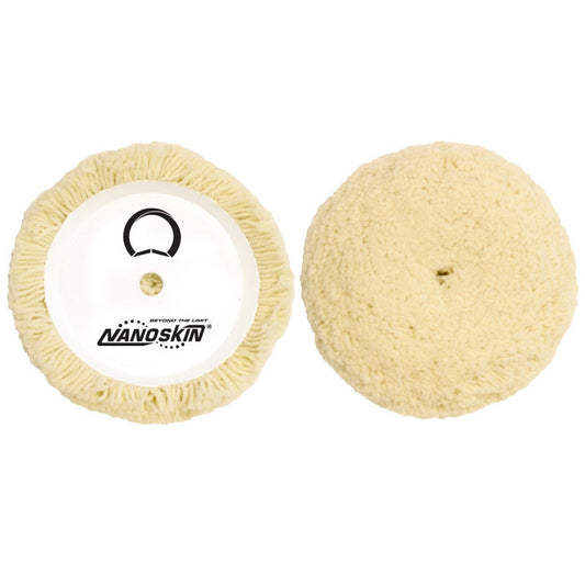 NANOSKIN 7.5" 100% Twisted 4-ply Wool Compounding & Buffing Pad