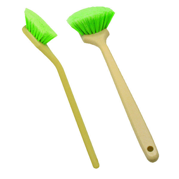 20" Angled Head Bristles Brush - Green Polystyrene