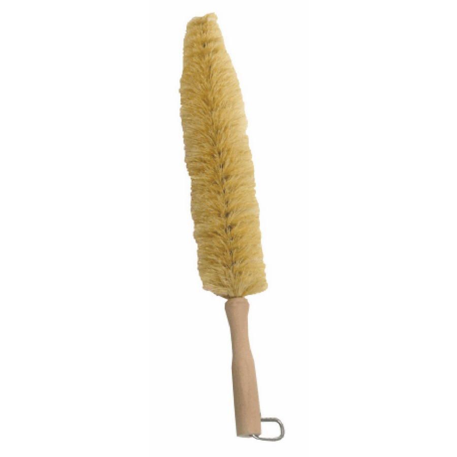 17" Large Wire Wheel Spoke Tampico Brush with wood handle