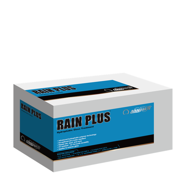 • Advanced hydrophobic polymer technology<br> • Becomes part of the glass<br> • Exceptional oil & water repellent<br> • Repels rain, sleet, and snow<br> • UV resistant<br> • 1 year protection<br> • Applies to exterior glass<br>