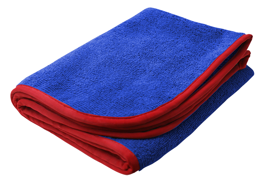NANOSKIN BLUE Power Shine Microfiber Towel w/ RED silk edge 16" x 24"  (12 Pcs/ Pack)