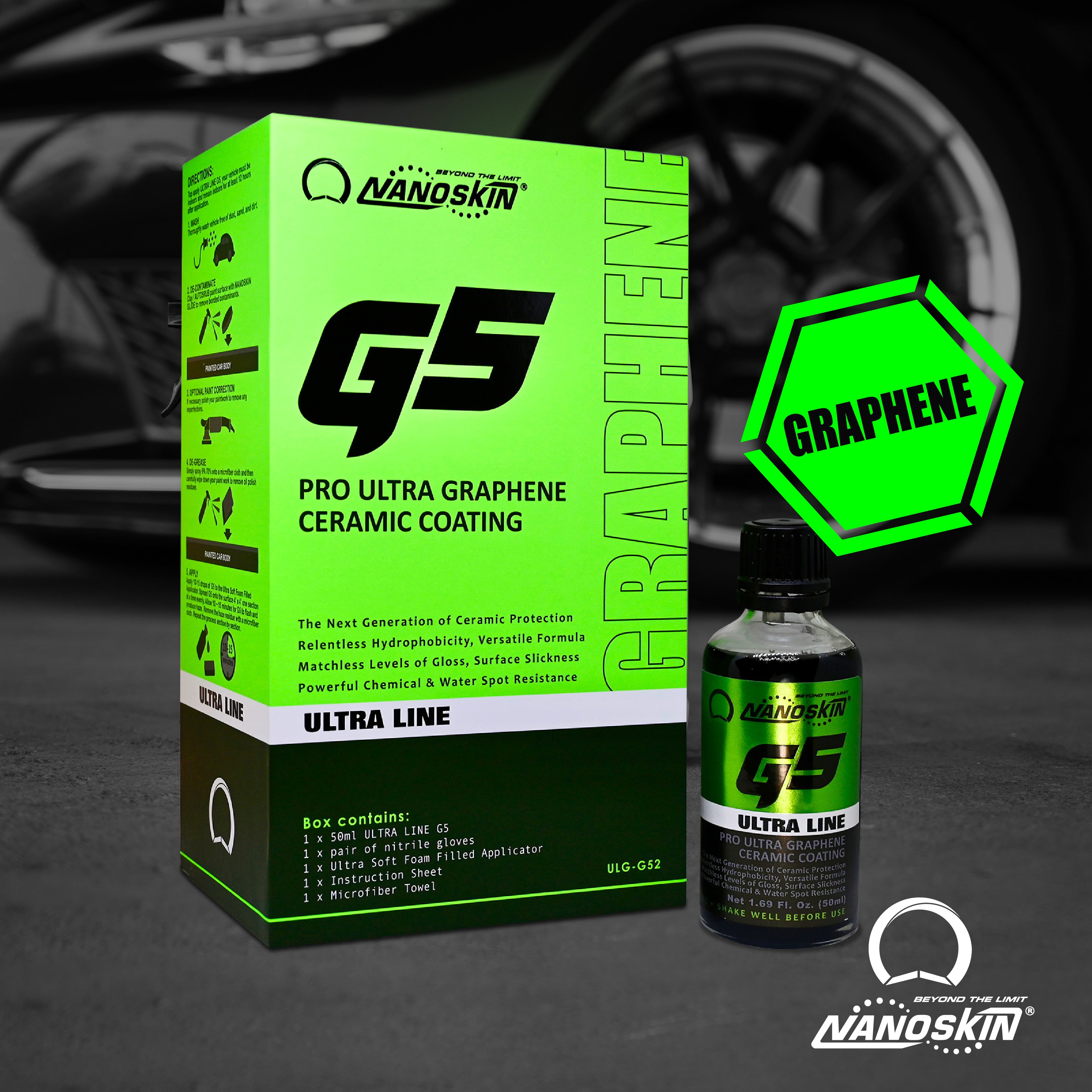 G5 Pro Ultra Graphene Ceramic Coating – NANOSKIN Car Care