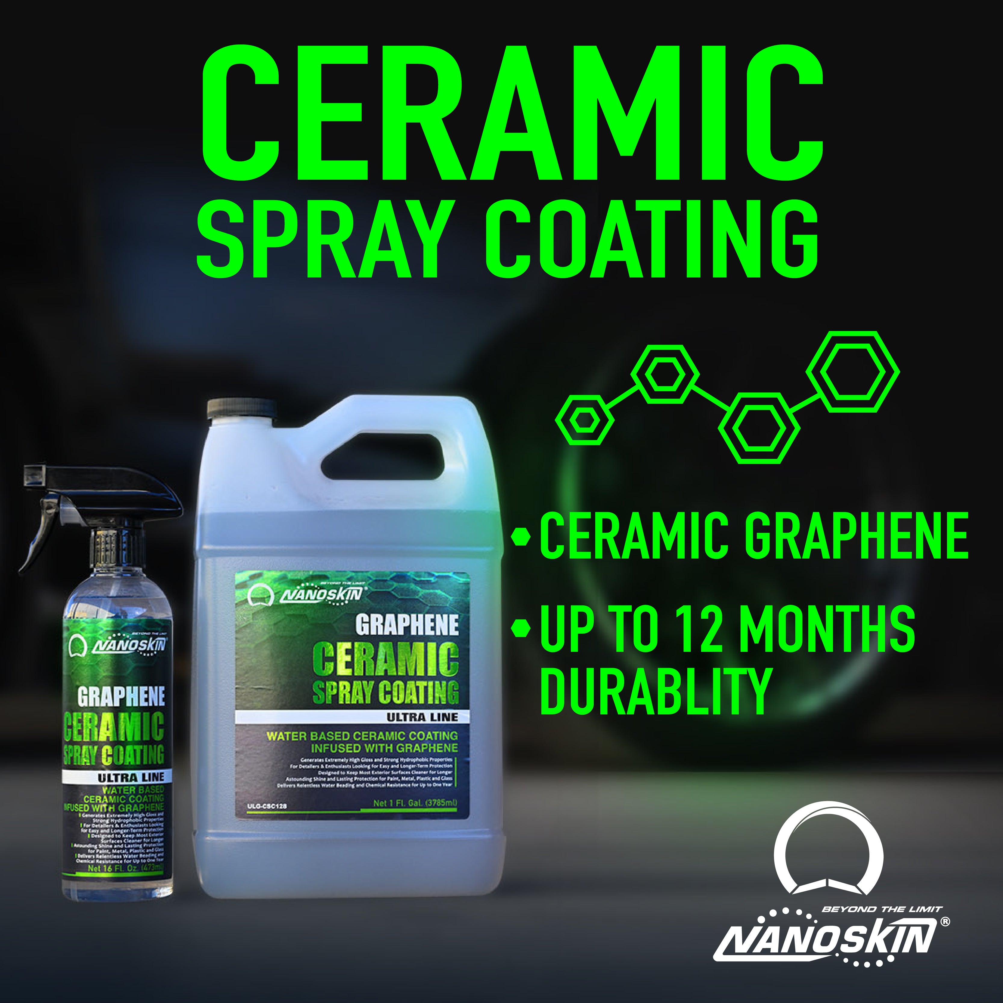 Graphene Ceramic Spray Coating – NANOSKIN Car Care Products