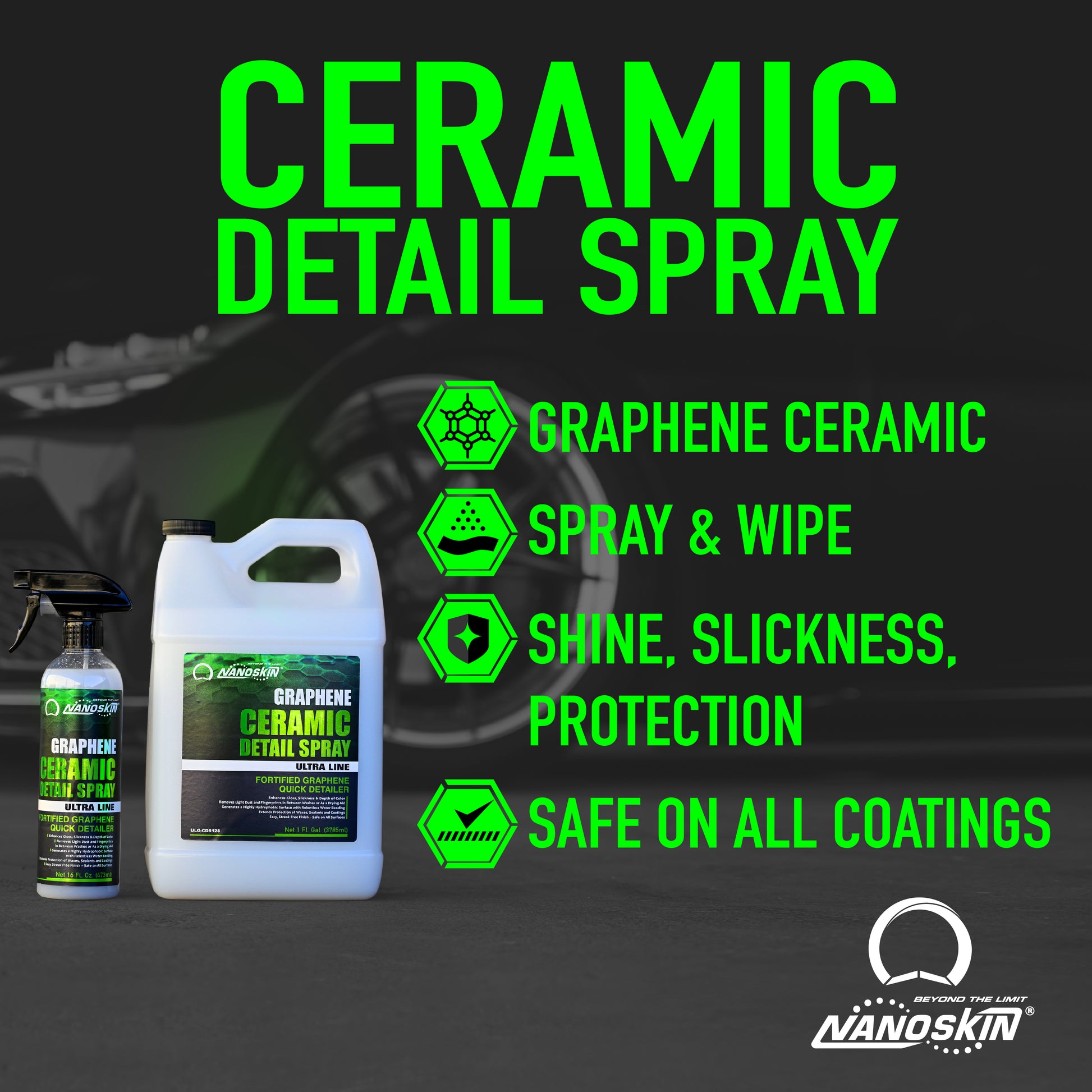 Nanoskin Graphene Ceramic Detail Spray - 16 oz