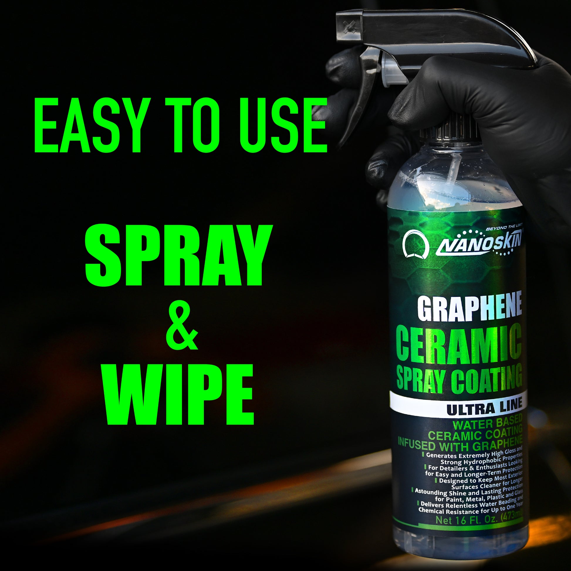 Spray Graphene Coating, UV Protection, Ultimate Shine