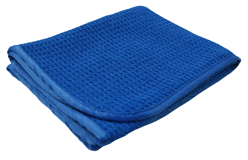 Blue or Red Waffle Weave Microfiber Towel (12 pack)