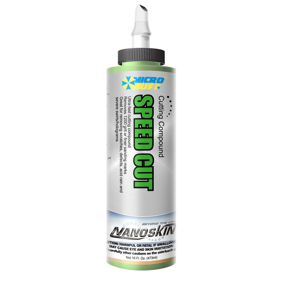 • Ultra-fast cutting compound <br>• Removes 1200 grit or finer sanding marks <br>• Great for removing scratches, defects <br>• acid rain and severe swirls/holograms
