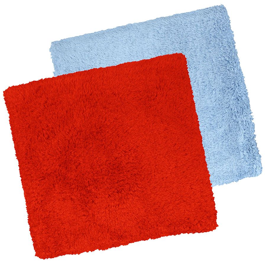 Fur Long Pile Edgeless Microfiber Towel 16" x 16" (12 Pcs/Pack)